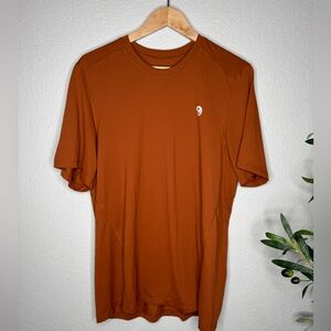 Mountain Hardwear Men’s Performance Short Sleeve Shirt L Burnt Orange Hiking
